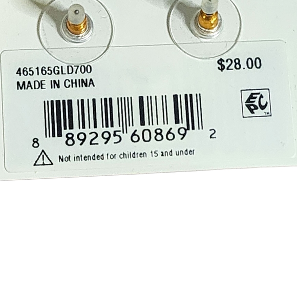 Betsey Johnson Bee Crystal Stud Earrings Yellow Black Gold Tone NWT - Picture 5 of 6